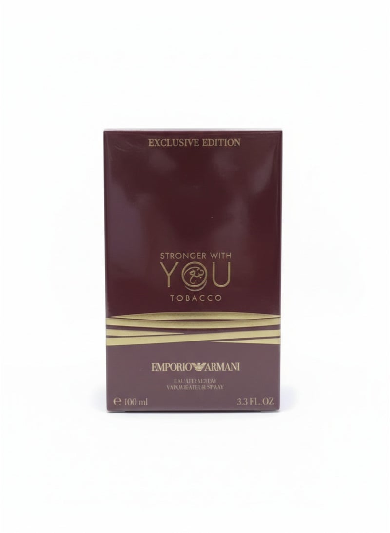 armani Giorgio Armani Stronger With You Tobacco EDP 100ml – Intense Luxury Fragrance Gift Set - Image 3